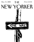 The New Yorker One Way Sign