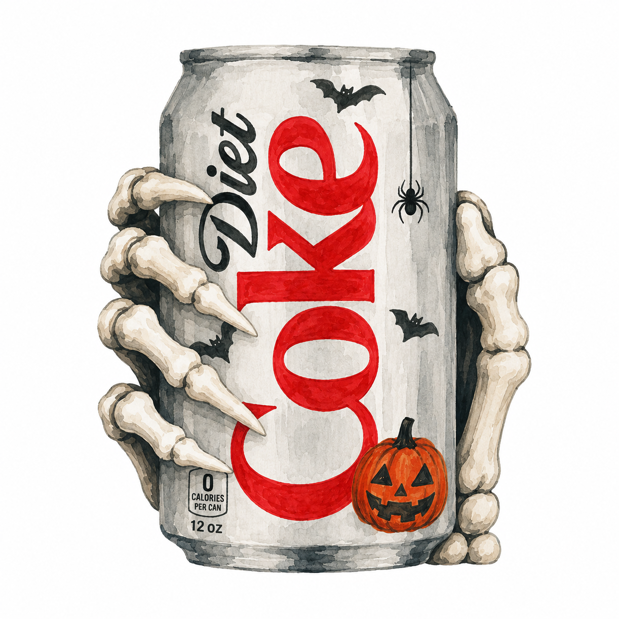 Diet Coke Skeleton