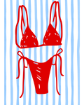 Bikini Red Blue