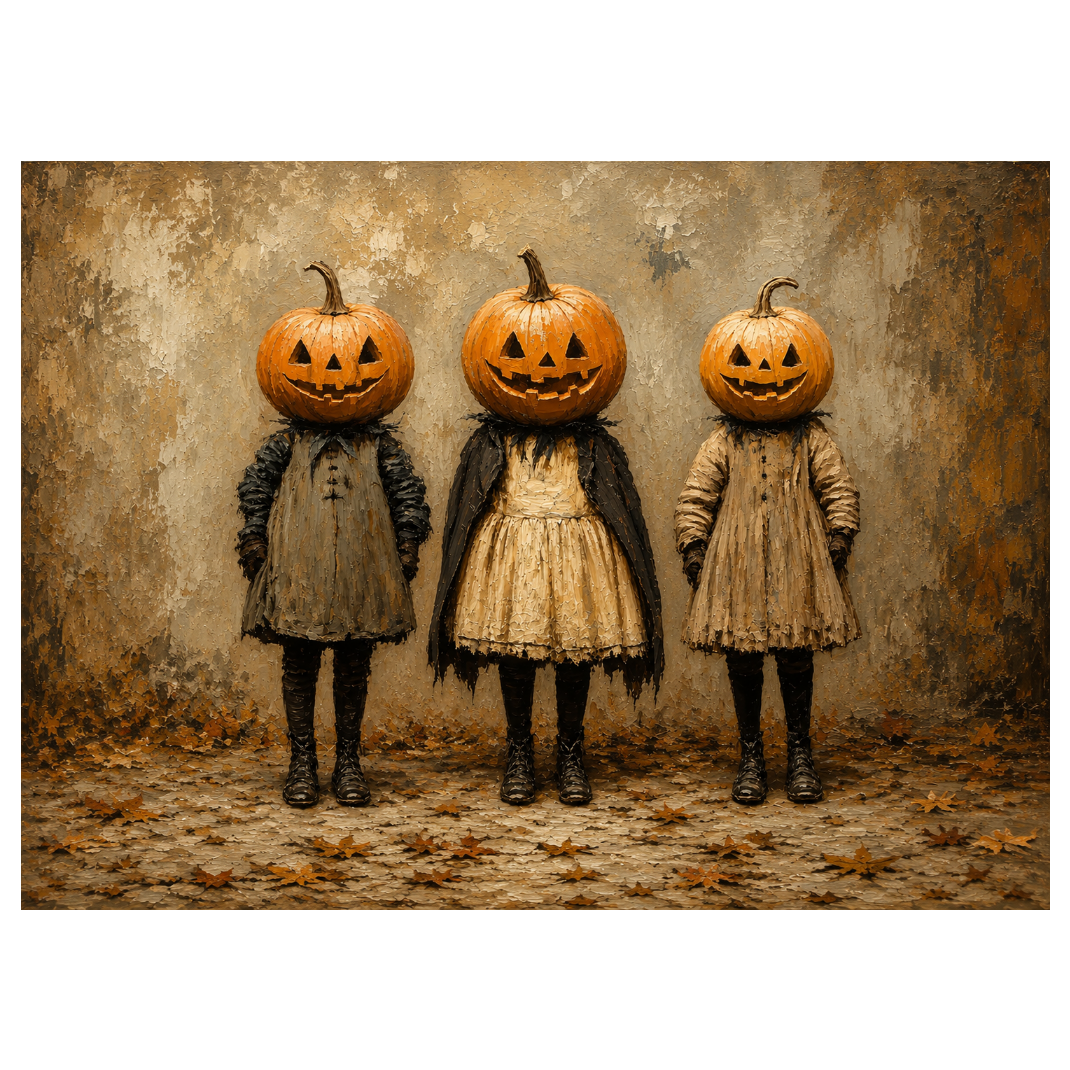 Pumpkin Head Girls