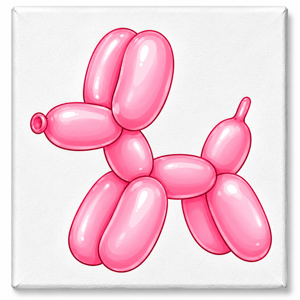 Pink Balloon Animal Magnet Kit