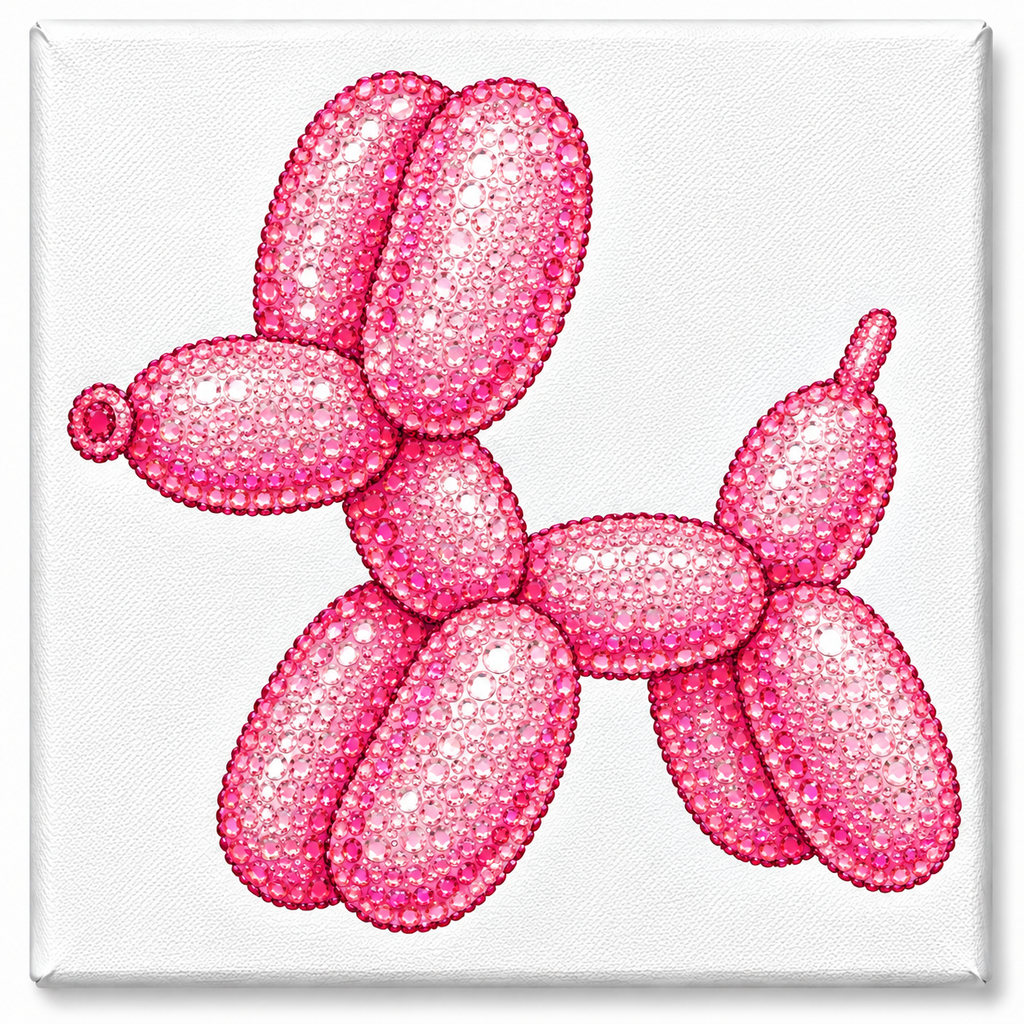 Pink Balloon Animal Magnet Kit