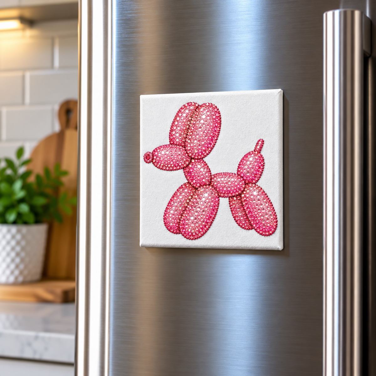 Pink Balloon Animal Magnet Kit
