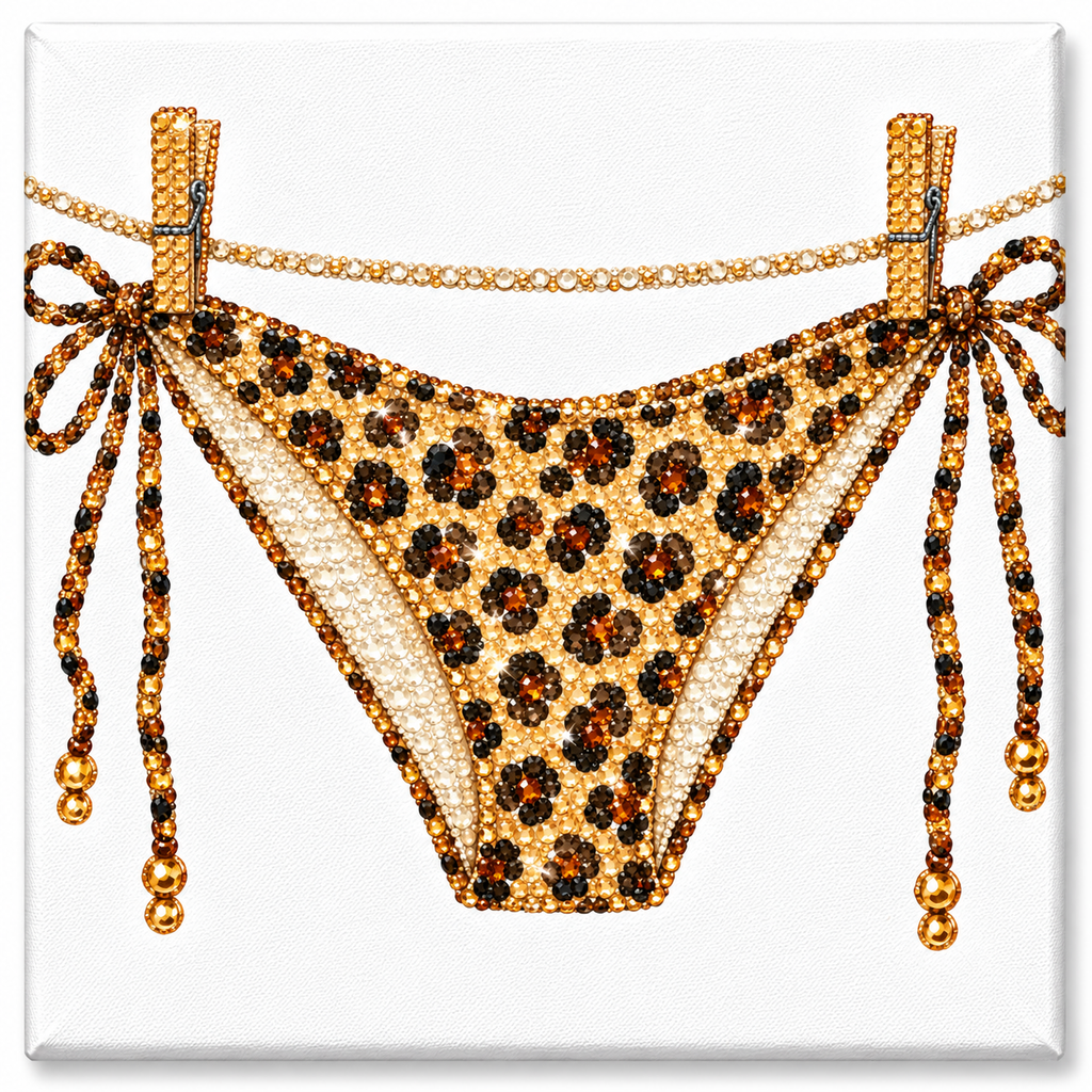 Leopard Bikini Bottom Magnet Kit
