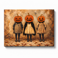 Halloween Pumpkin Head Girls