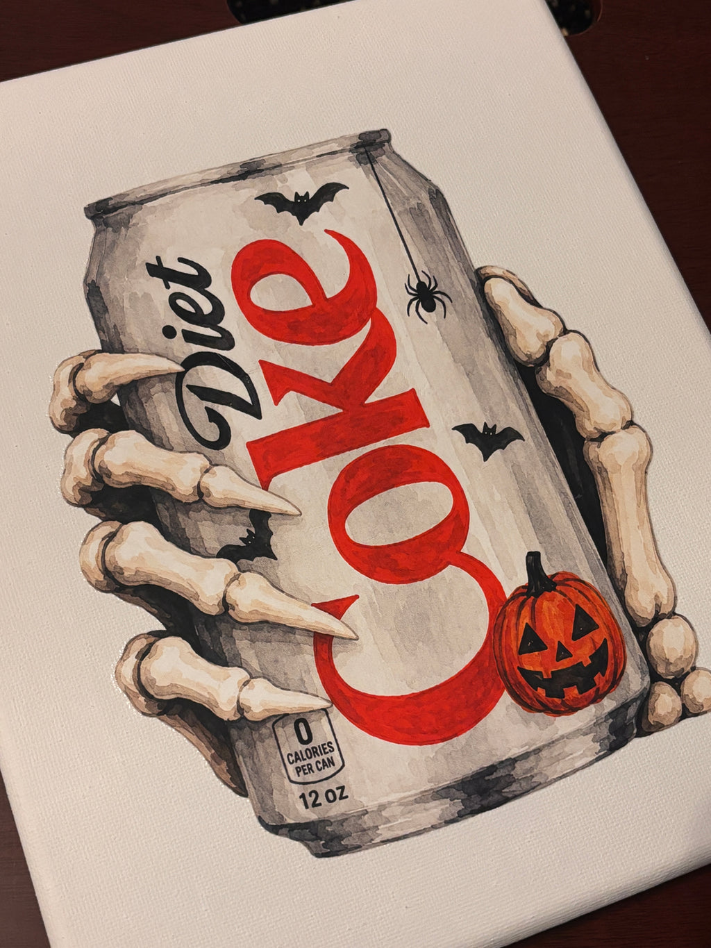 Halloween Diet Coke Skeleton