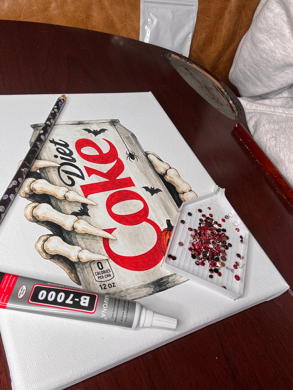 Halloween Diet Coke Skeleton
