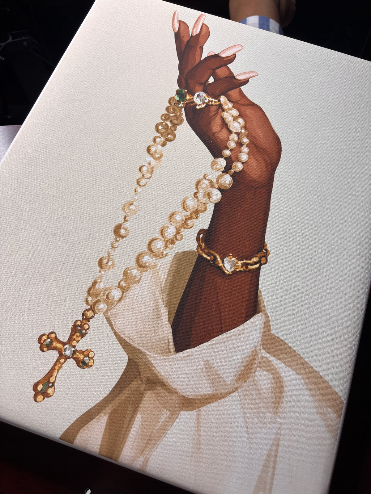 Pearl Cross Necklace
