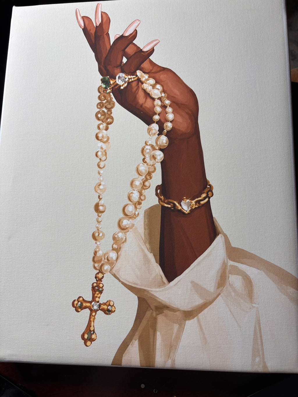 Pearl Cross Necklace