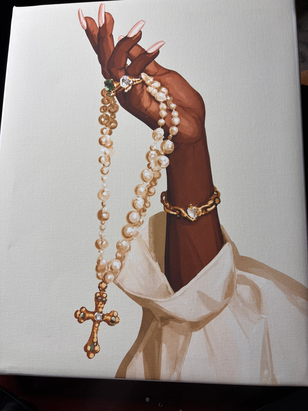 Pearl Cross Necklace