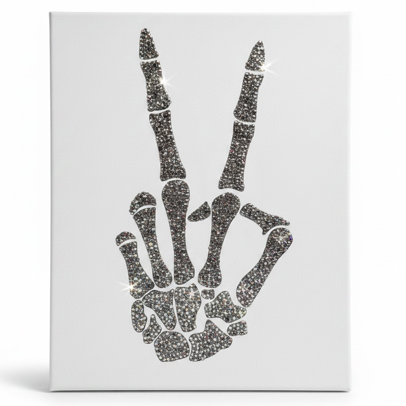 Halloween Peace Skeleton