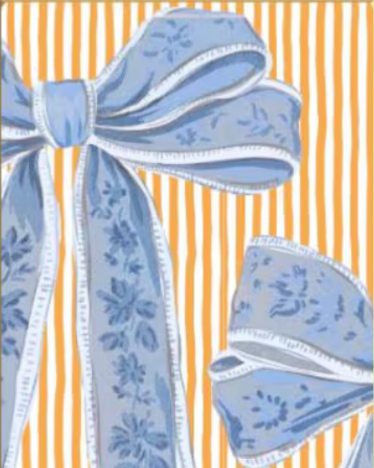 TN Blue Orange Bow