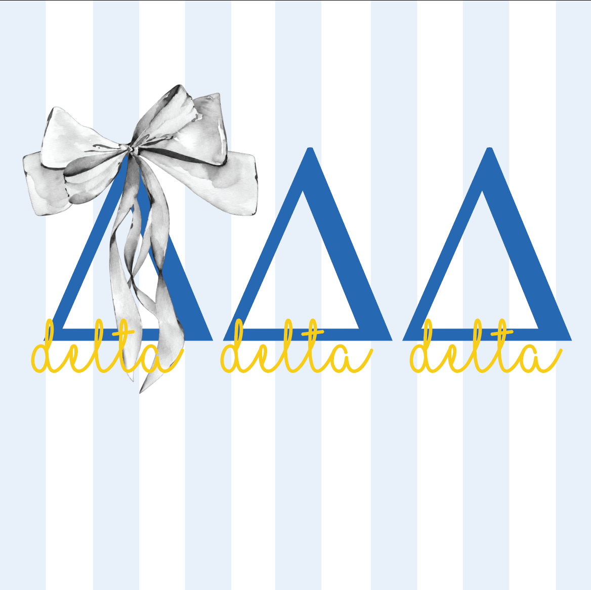 Sorority Tri Delta Bow