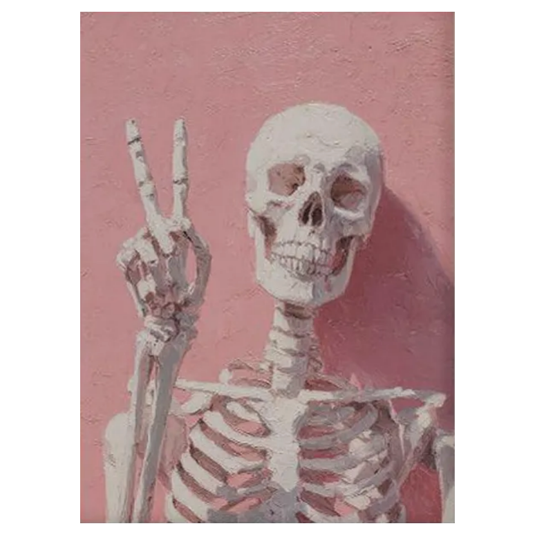 Halloween Peace Skeleton 2