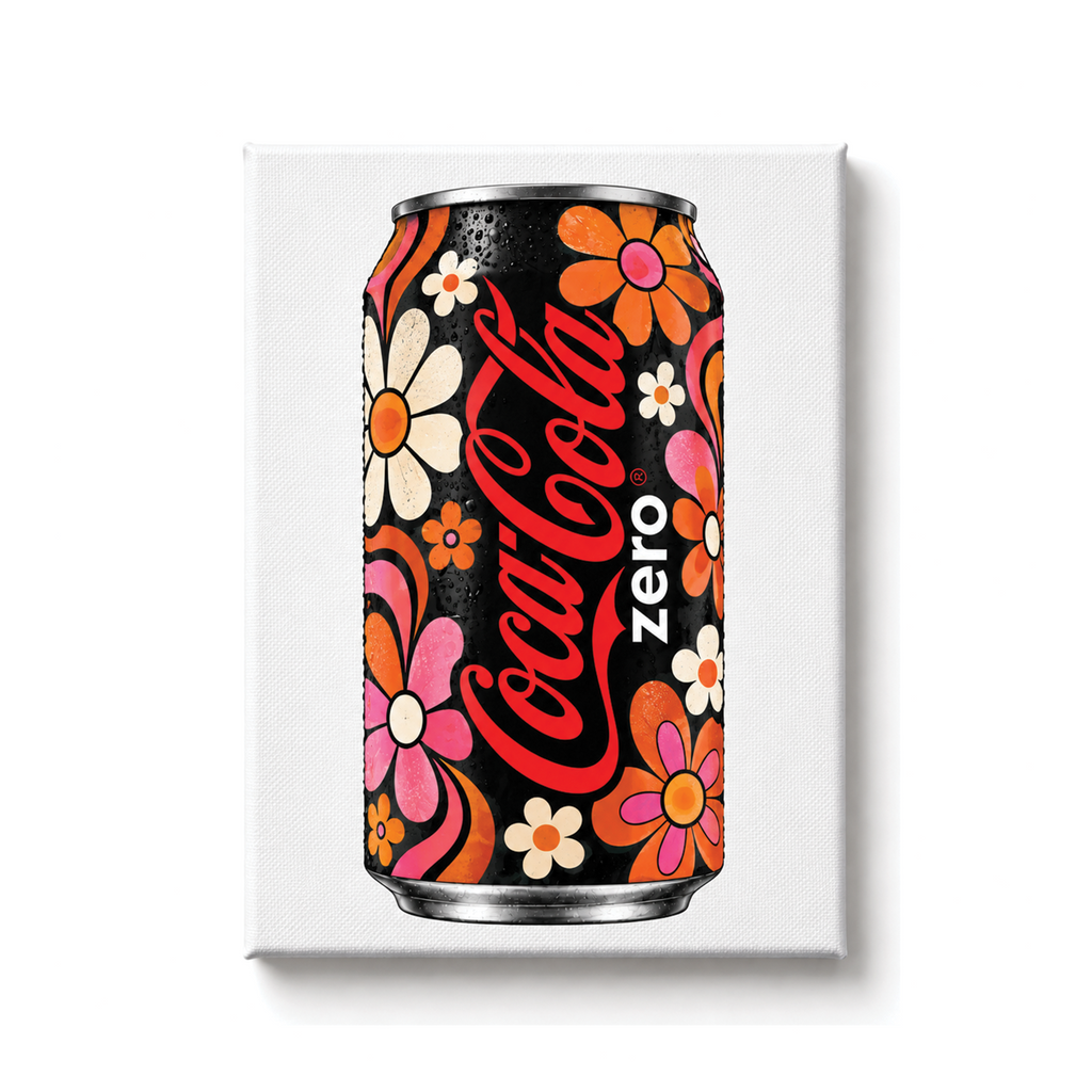 Coke Zero Retro Groovy Floral