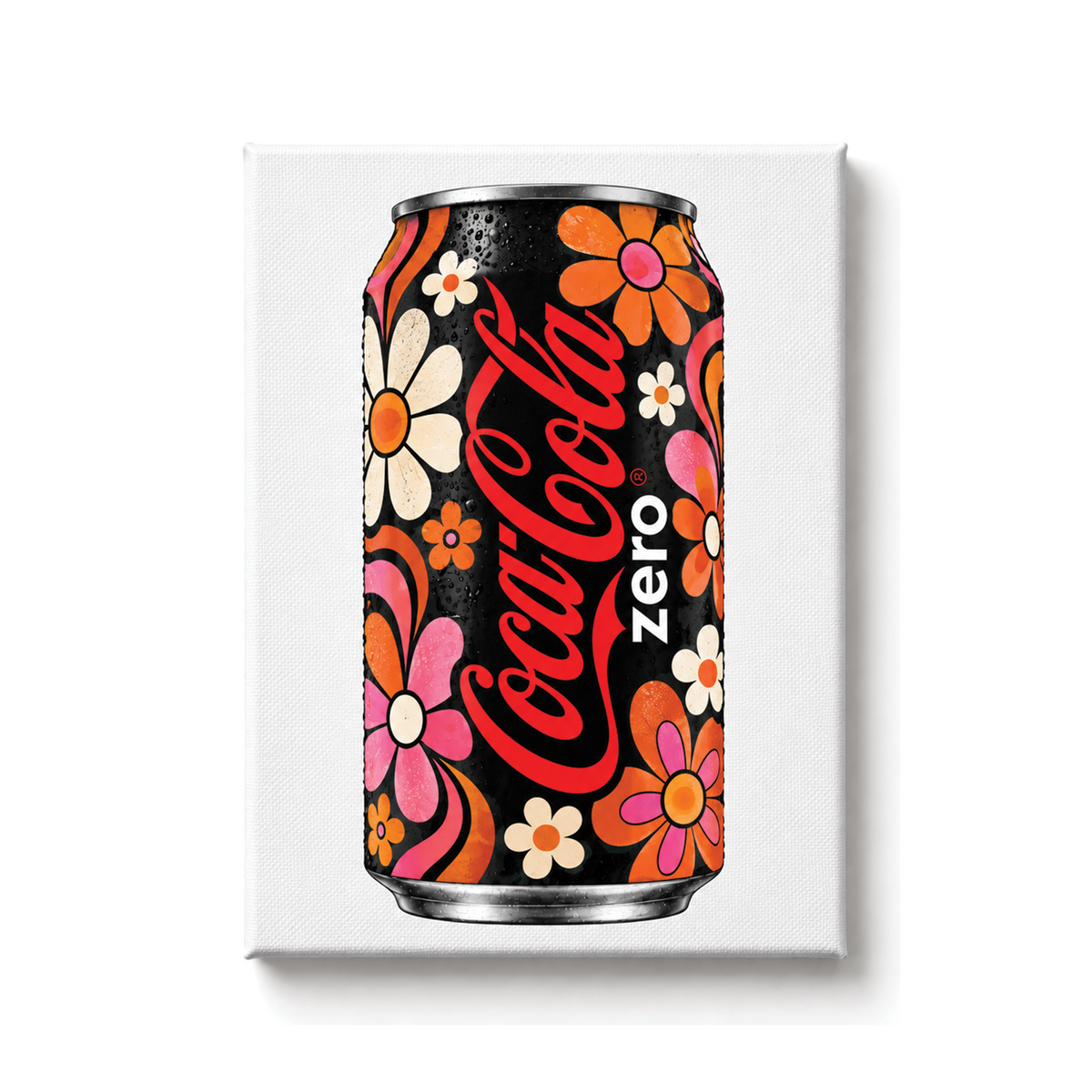 Coke Zero Retro Groovy Floral