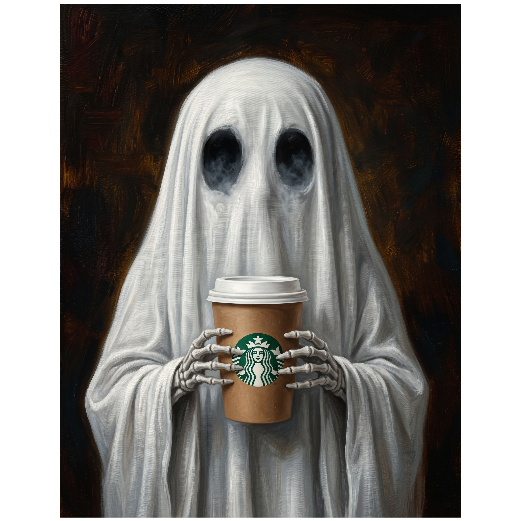 Halloween Starbucks Ghost