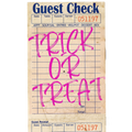 Halloween Guest Check