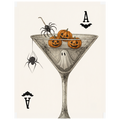 Halloween Martini Playing Card