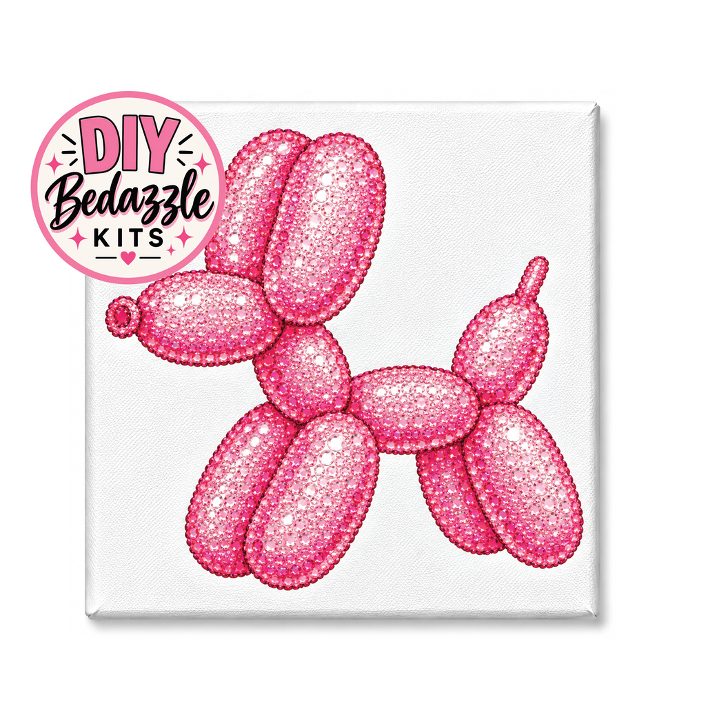 Pink Balloon Animal Magnet Kit