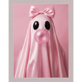 Halloween Pink Bubble Gum Ghost