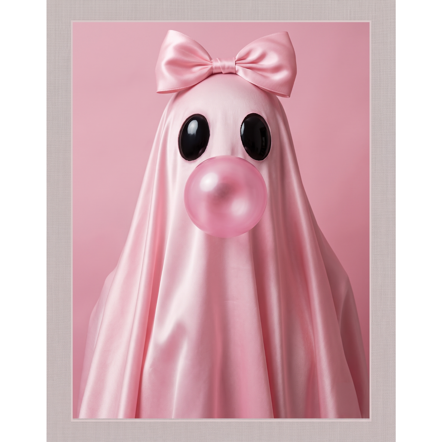 Halloween Pink Bubble Gum Ghost