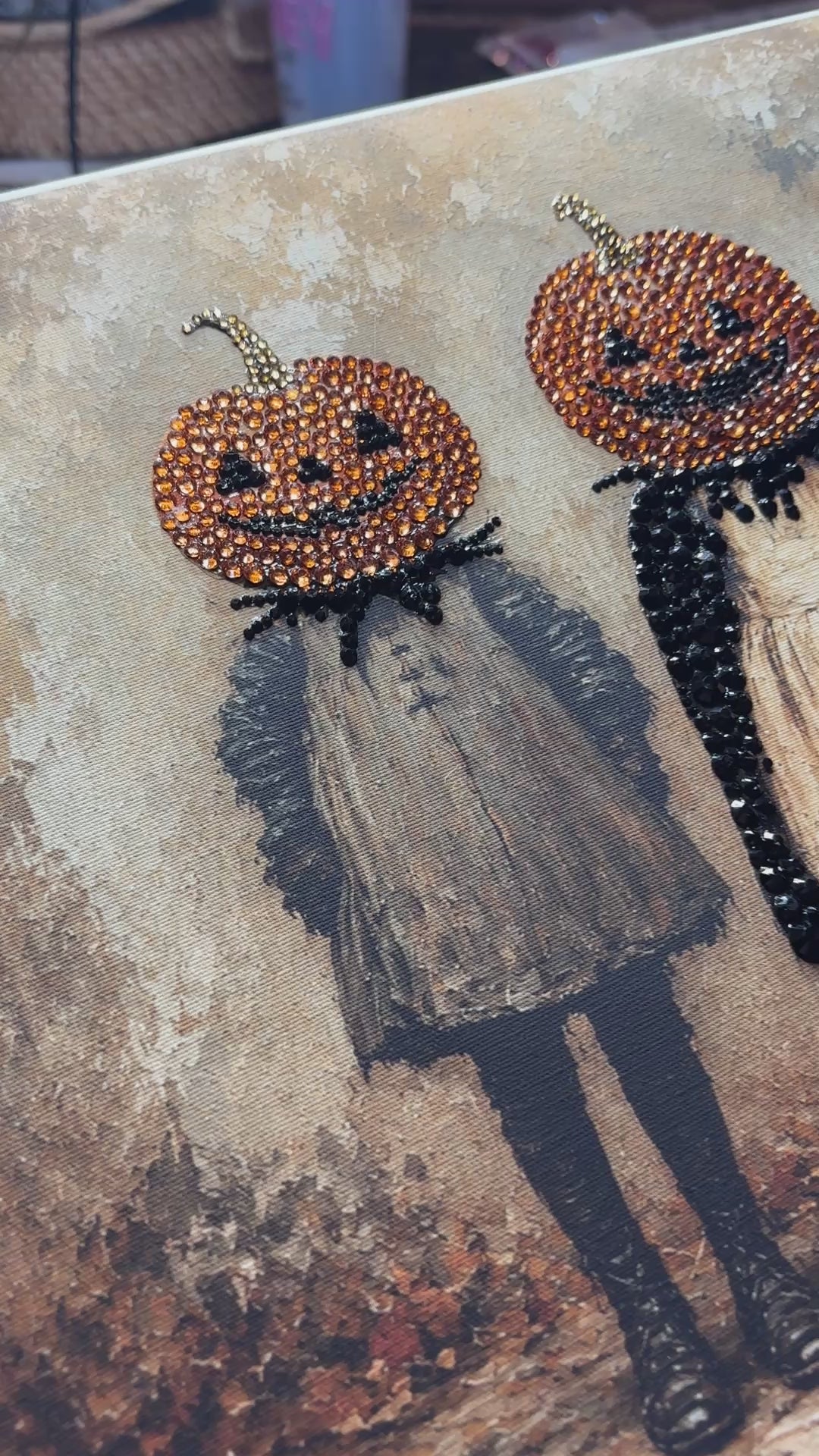 Halloween Pumpkin Head Girls